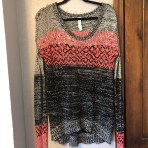 Oversized knit sweater